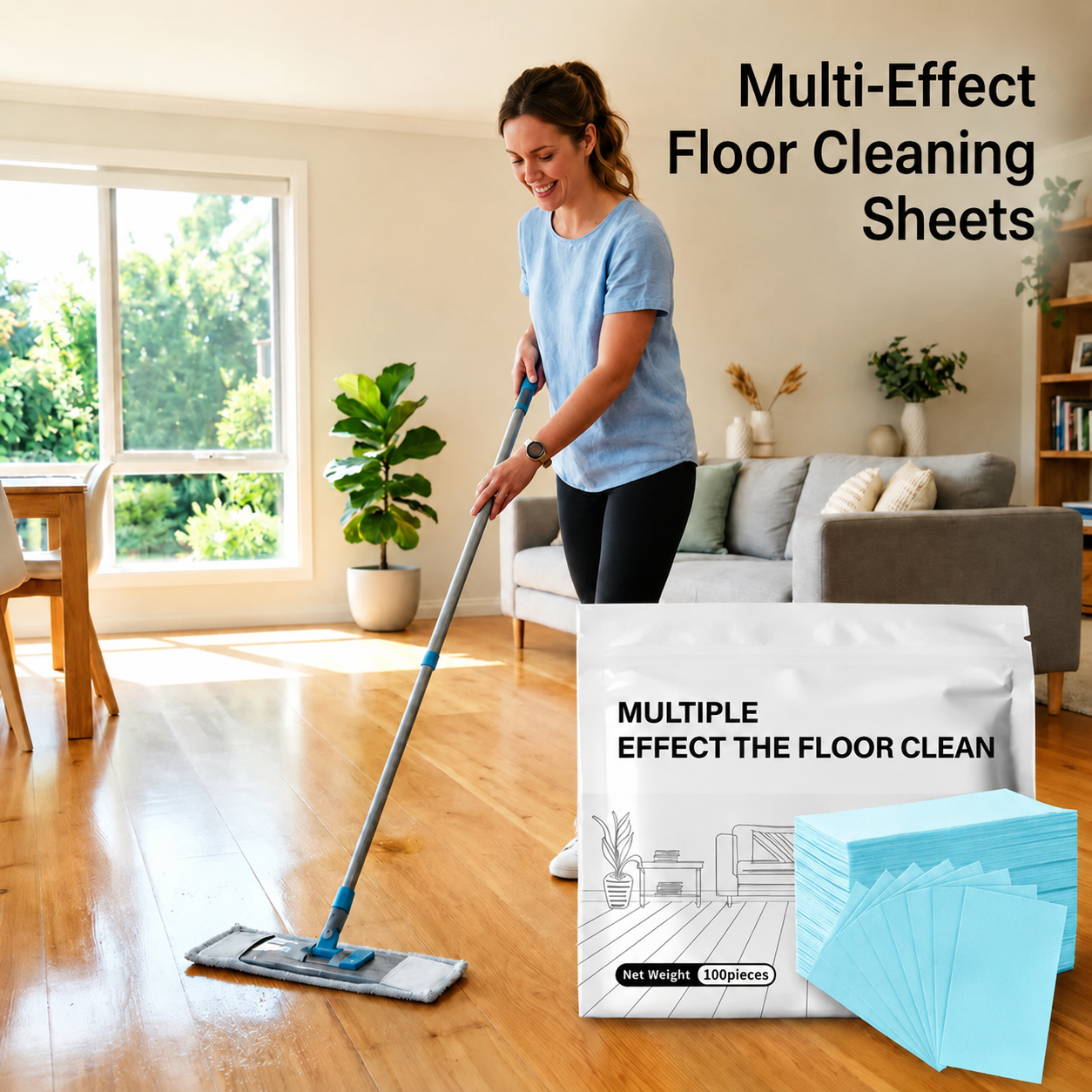 Ultra-Concentrated Floor Cleaning Sheets | Professional-Grade Multi-Surface Care