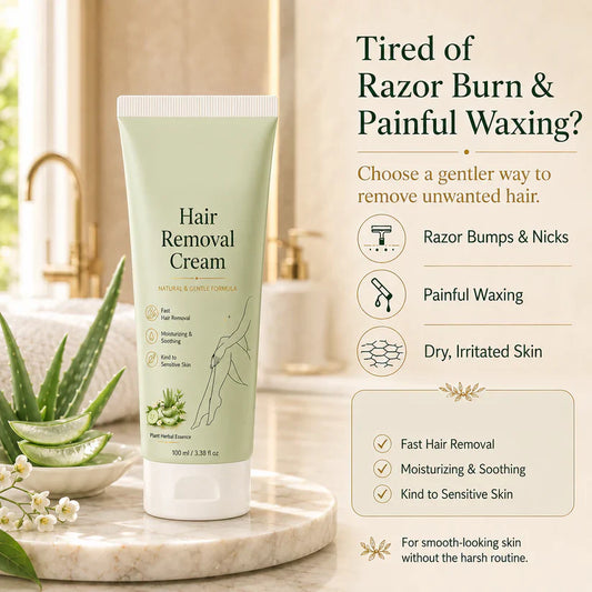 Viabod Painless Depilatory Cream – No Razor Bumps, No Harsh Odor