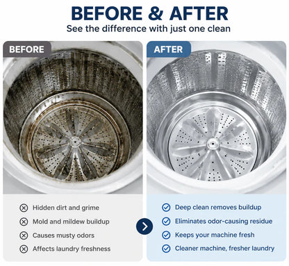 🌸 Say Goodbye to Musty Laundry! Powerful Deep-Cleaning Washer Tablets (12-Count) — 🔥 Limited Time 40% OFF! 🎉