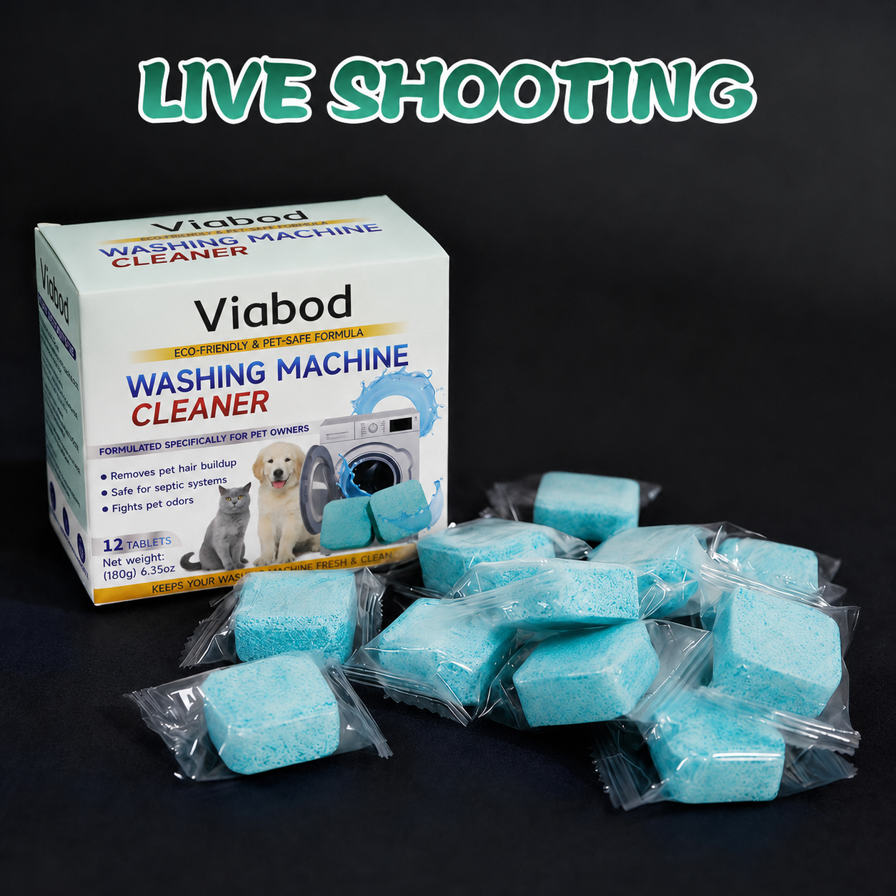 🌸 Say Goodbye to Musty Laundry! Powerful Deep-Cleaning Washer Tablets (12-Count) — 🔥 Limited Time 40% OFF! 🎉