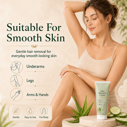 Viabod Painless Depilatory Cream – No Razor Bumps, No Harsh Odor