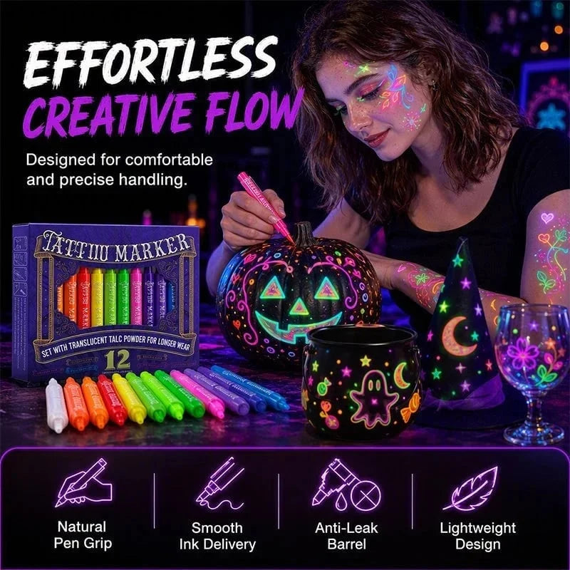 Neslemy Glow Tattoo Markers