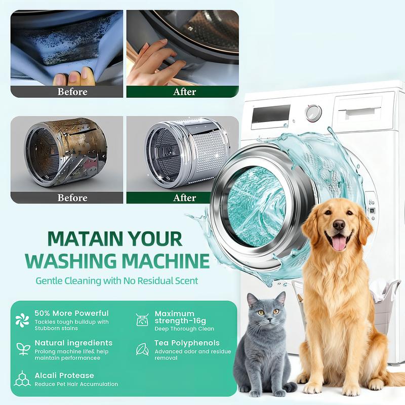 🌸 Say Goodbye to Musty Laundry! Powerful Deep-Cleaning Washer Tablets (12-Count) — 🔥 Limited Time 40% OFF! 🎉