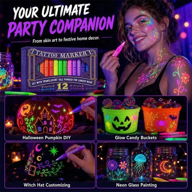 Neslemy Glow Tattoo Markers
