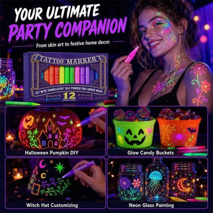 Neslemy Glow Tattoo Markers