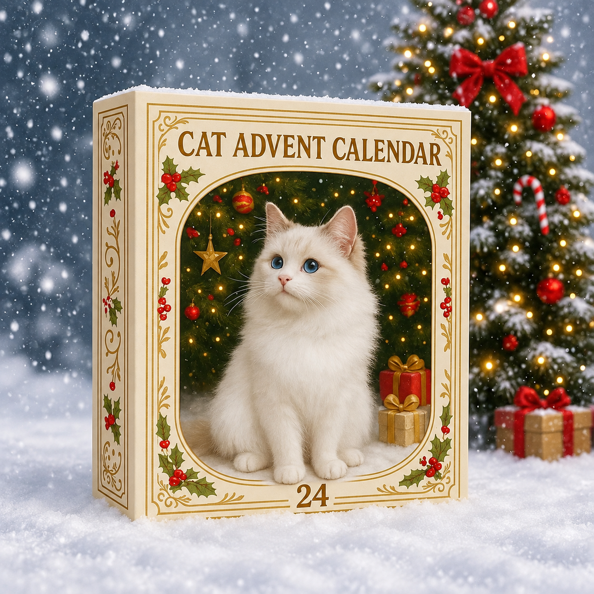 🐱🎄 24 Days of Christmas Cats Advent Calendar – 24 Collectible Festive Cat Surprises