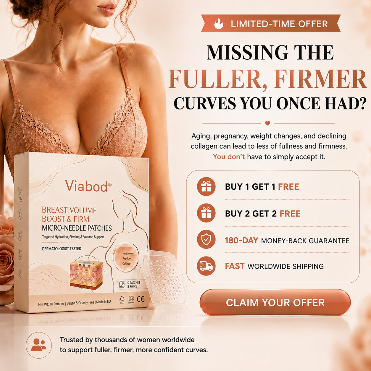 Viabod Targeted Breast Enhancement Advanced Patch
