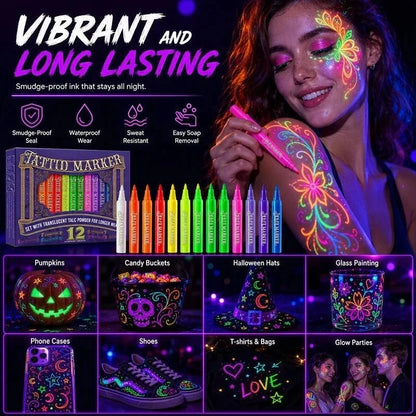 Neslemy Glow Tattoo Markers