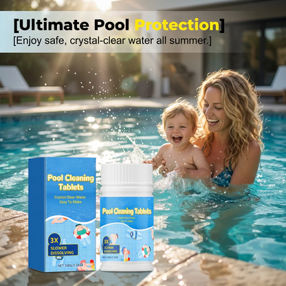 🏊‍♂️Pool Cleaning Tablets for Crystal Clear Water& Safe for Kids!
