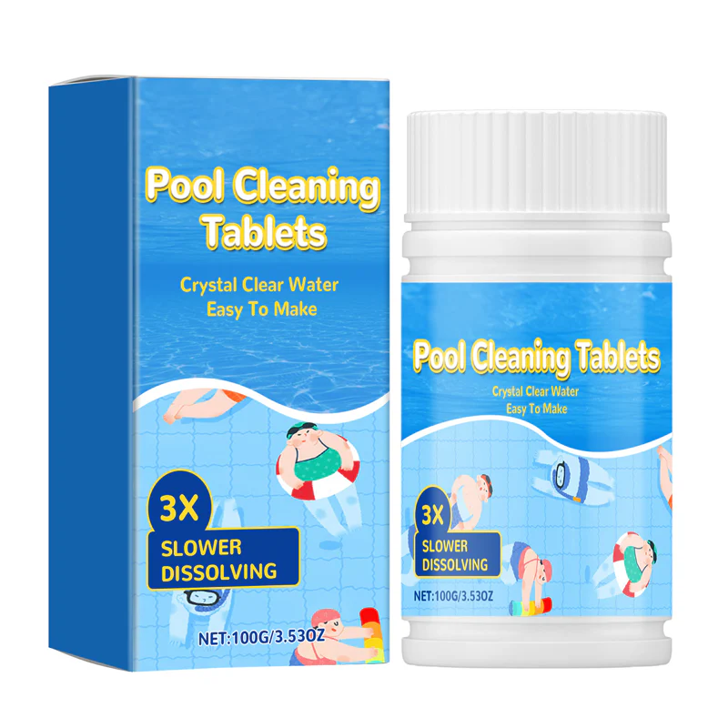 🏊‍♂️Pool Cleaning Tablets for Crystal Clear Water& Safe for Kids!