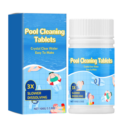 🏊‍♂️Pool Cleaning Tablets for Crystal Clear Water& Safe for Kids!