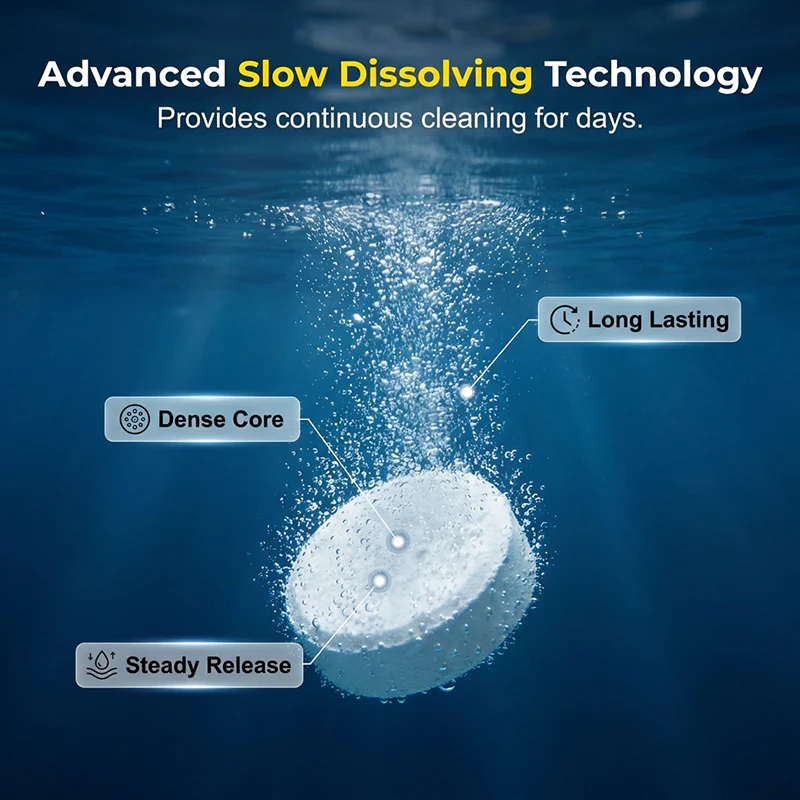 🏊‍♂️Pool Cleaning Tablets for Crystal Clear Water& Safe for Kids!